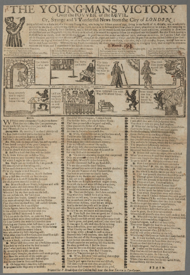 Ein siegestaubes Papicollage mit illustrierten jungen Männern mit entschlossener Miene und deutlichen Siegtexten.
