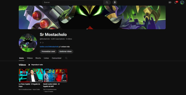 Screenshot einer Website mit schwarzem Hintergrund, das animierte Bilder und Text anzeigt, betitelt mit "Wie lade ich YouTube-Videos herunter", was auf einen YouTube-Video-Streaming-Dienst hindeutet.